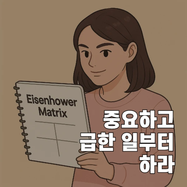 아이젠하워 매트릭스로 실천하는 시간관리 전략 :  중요하고 급한일 부터 하라