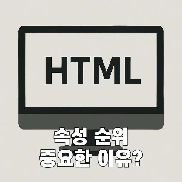 코드 품질을 올리는 HTML 속성 정렬 가이드