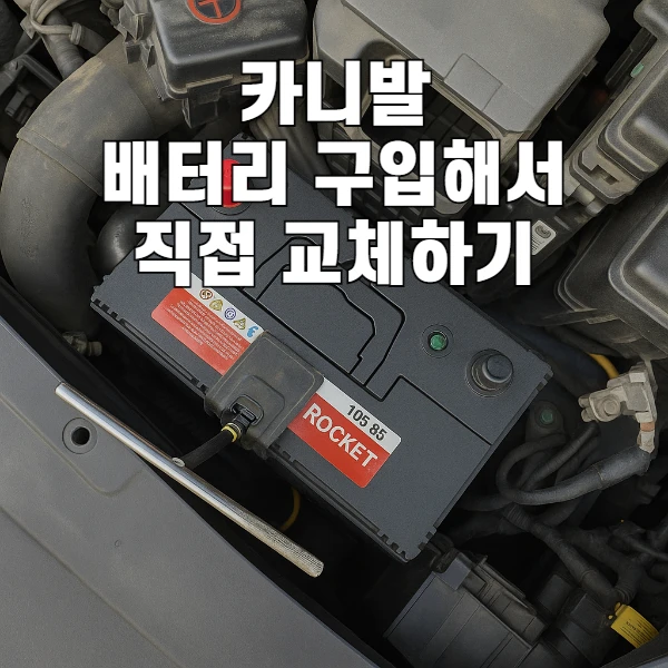 로케트 90L 배터리로 올뉴카니발 직접 교체해본 실제 과정