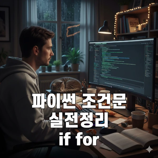 파이썬 조건문 반복문 실전 정리, if for로 자동화 흐름 이해하기
