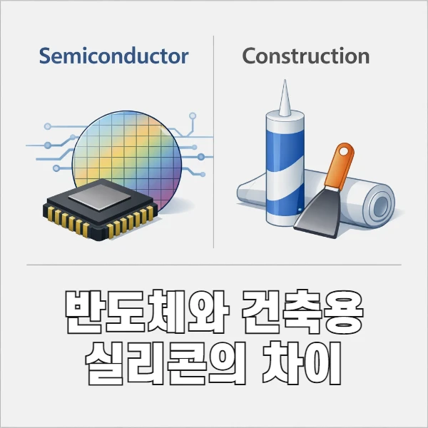 실리콘 이름은 같은데 왜 이렇게 다를까? 반도체 vs 건축용 정리