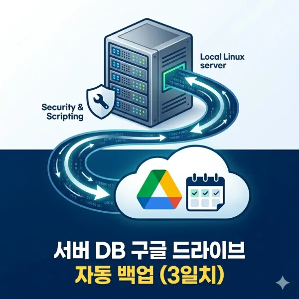 리눅스 서버 DB 구글 드라이브 자동 백업 및 3일치 데이터 관리 (rclone)