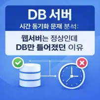 DB 서버 시간 동기화 문제 분석: 웹서버는 정상인데 DB만 틀어졌던 이유
